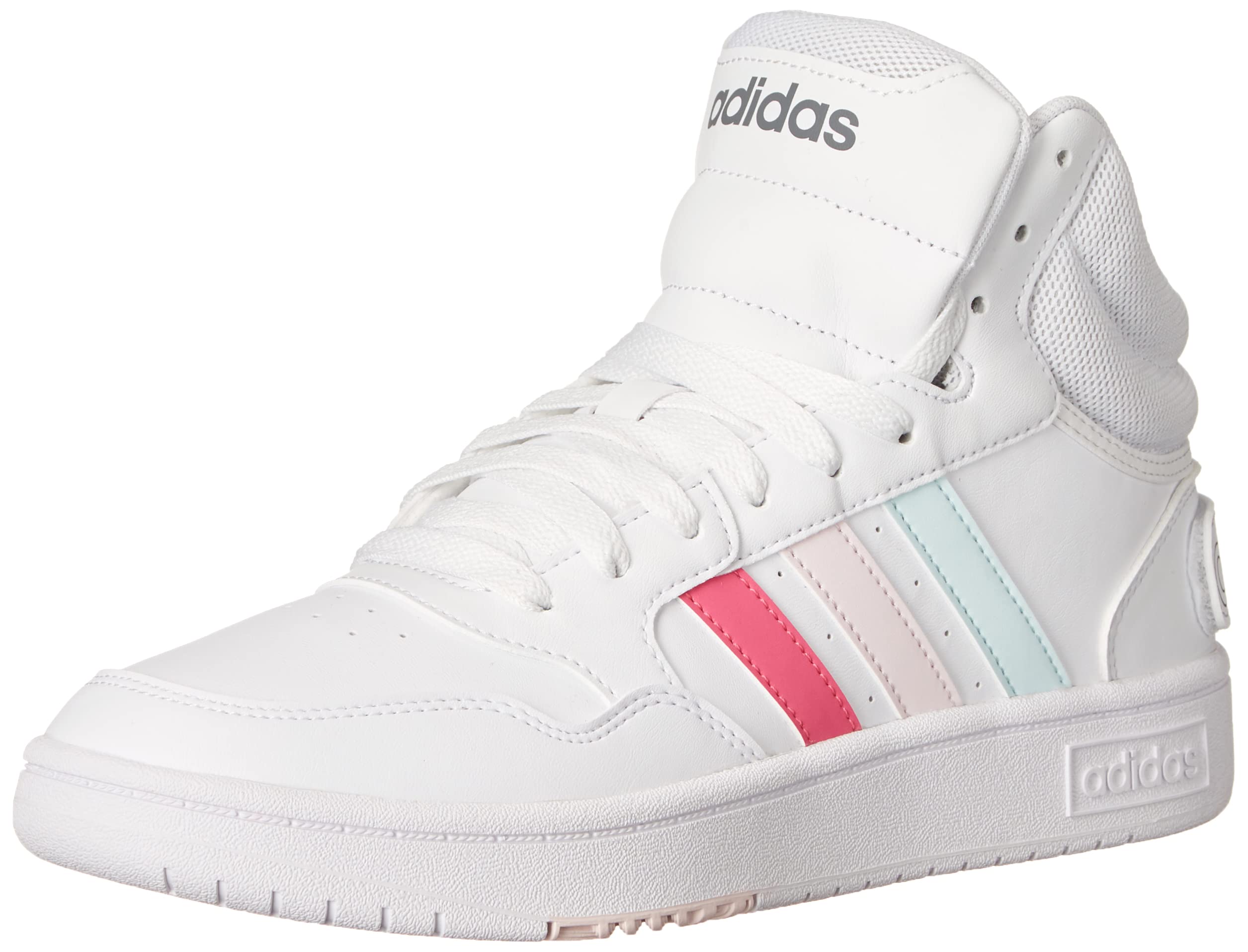 adidas Womens Hoops 3.0 High Sneakers Shoes Casual - White